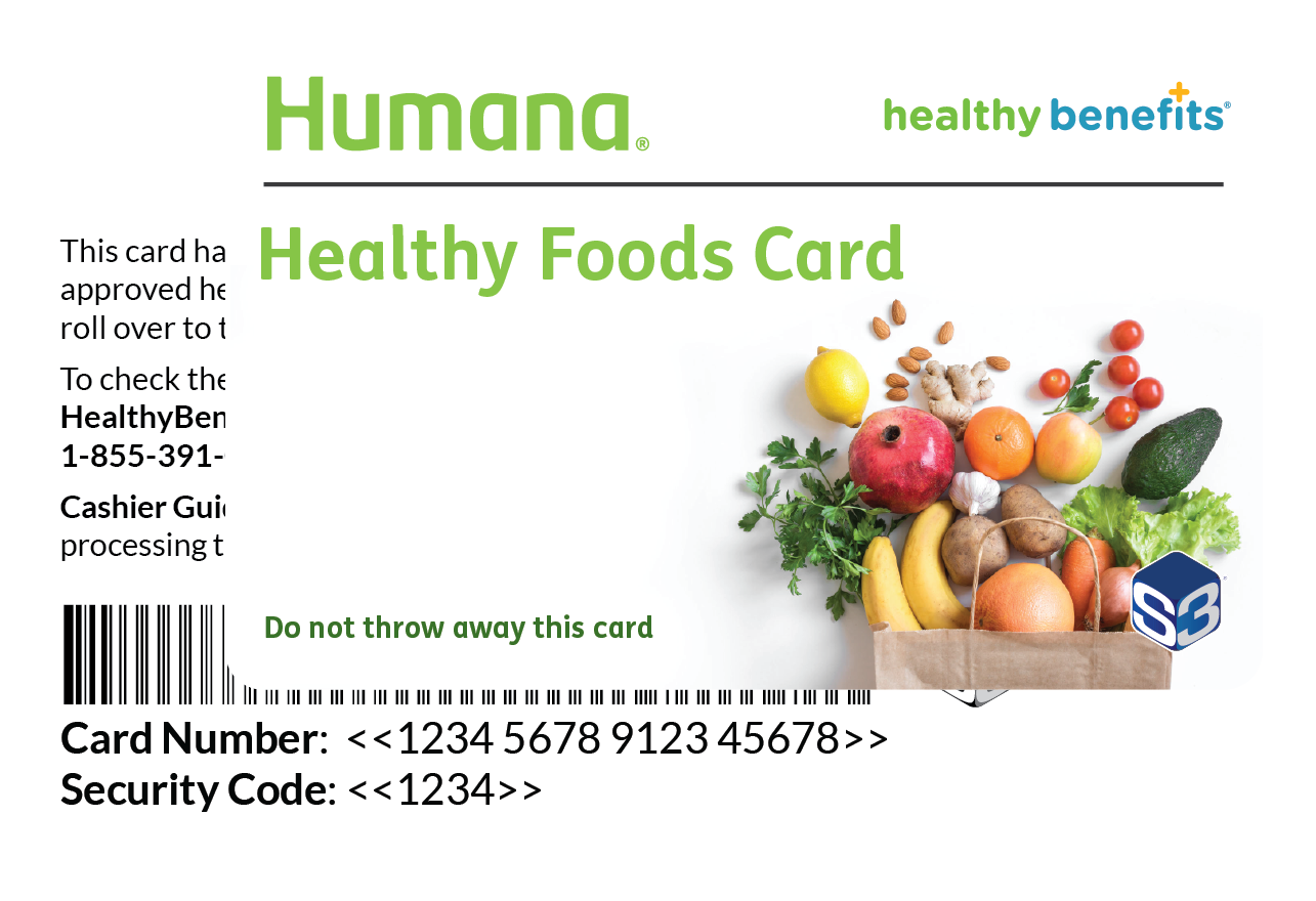 Healthy food card humana center for medicare and medicare services