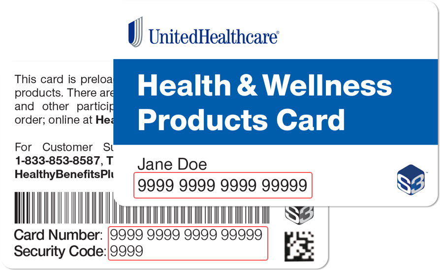 Healthy Benefits Plus UnitedHealthcare HWP Card   1258 